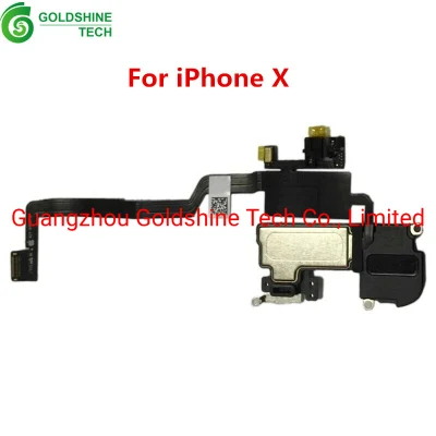 Capteur de lumière avant, écouteur, haut-parleur, câble flexible, ruban pour iPhone X, vente en gros